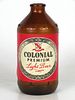 1963 Colonial Premium Light Beer 12oz Handy "Glass Can" bottle Hammonton, New Jersey