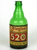 1943 Ziegler 520 Beer 12oz Steinie bottle Beaver Dam, Wisconsin