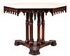 Gothic Revival Mahogany and Rosewood Center Table