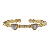 Cassis 18k Gold Diamond Heart Cuff Bracelet