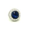Blue Sapphire and diamond ring