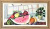 Oil on Canvas Joan Herzfeld, Watermelon by Window