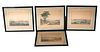 Four Ambroise Garneray Prints, Views of Cities