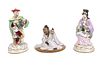 Three Chinoiserie-Style Porcelain Figures