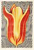 Lowell Nesbitt 'Electric Tulip' Lithograph, Signed Edition