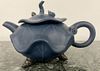 A Blue Lotus Leaf-Form Yixing Teapot and Cover