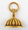 Antique 14K Yellow Gold Fob Seal