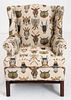 Classical 'Animal Trophy' Wingback Armchair