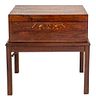 Late Regency Rosewood Writing Box Side Table