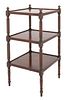 English Victorian Manner Open Etagere