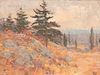 Henry Hammond Ahl (American, 1869-1953), Rocky Hillside in Autumn