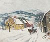 Guy Carleton Wiggins (American, 1883-1962), New England Farm, Winter