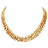 18K Yellow Gold 82.50 Ct. Natural Diamond Necklace
