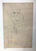 Egon Schiele (After) - Sitting Girl