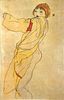 Egon Schiele (After) - Standing woman
