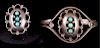 Old Pawn Zuni Turquoise and Silver Ring & Bracelet
