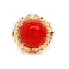 Victorian 18k Coral Ring