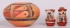 Native American Pottery Collection, Three (3)