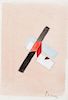 El Lissitzky's "Proun" Gouache on Paper