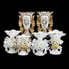 Collection of 9 Gilt Porcelain Vases