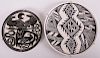 Tribal Pottery Plates, Two (2)