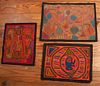 San Blas Molas/ Wall Tapestries, Three (3)