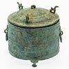 Han Dynasty Style Bronze Lidded Pot