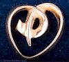 Tiffany & Co. 18K Gold Heart Pin