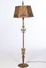 Cast Iron Lamp with Mica Shade