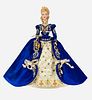 Faberge Imperial Elegance Barbie is a HTF doll with her blue gown looks regal & she comes with an egg lots of jewels. this is a very limited edition P