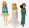 (3) Barbie's friends. (1) Jamie with beautiful big brown eyes & lashes. She clicks (3) times and is wearing Twinkle Togs dress only. I found 3 little 