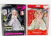 (2) Foreign Barbie's including (1) Happy Bridal Barbie, a 30th Anniversary doll with lots of accessories for her & (1) I Love Barbie Crystal Party in 