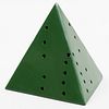 Attributed to Lucio Fontana (1889-1968): Pyramid (Green)
