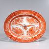Chinese Enameled Porcelain Eagle Tray