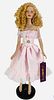 16" Tonner Tyler Wentworth Collection doll wearing a pink ruffle dress and pink shoes. Has hand tag. No Box.