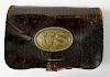 US Civil War Model 1855 Cartridge Box with Plate 