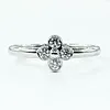 Simple Diamond & Platinum Promise Ring