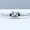 Beautiful Princess Cut Diamond Solitaire Ring