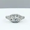 Remarkable Princess Cut Diamond Engagement Ring - Platinum