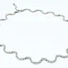 Flexible & Adjustable 3.00ctw Diamond Choker Necklace - 18K White Gold