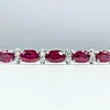 Gorgeous Ruby & Diamond Flexible Bangle Bracelet