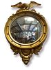 Convex Gold Mirror with Federal Eagle