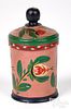 Joseph Lehn turned and painted lidded canister