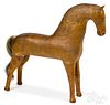 Peter Brubaker carved and painted horse