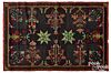 Pennsylvania cross stitched rug, late 19th c.
