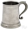 Philadelphia pewter pint mug, ca. 1775