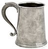 Philadelphia pewter quart mug, ca. 1780