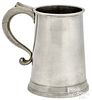 New York City pewter quart mug, ca. 1760