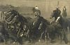Unknown, Black Cowboys Driving Horses, ca. 1934