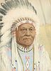 E. P. Cole, Chief Bull - Blackfeet Tribe, 1941